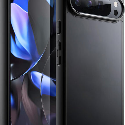 Kapa Shield Frosted Acrylic Back Shock Proof Case Cover for Google Pixel 9 / Pixel 9 PRO (Black)