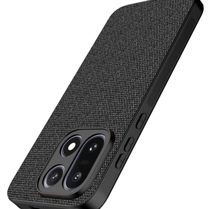 Kapa Soft Full Fabric Protective Back Case Cover for OnePlus 15 | Shockproof Slim Hard Anti Slip Back Case (Black)
