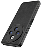 Kapa Tux Leather Back Cover for Iqoo Z10 5G / Vivo T4 5G | Slim Shockproof Camera Protection Bumper Case (Black)