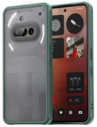Kapa Shield Frosted Acrylic Back Cover for Nothing Phone 3A 5G| Hard Slim Inbuilt Camera Lens Cover Protection Shock Proof Bumper Case (Green)