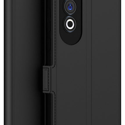 Kapa Noble Slim Magnetic Leather Flip Case Cover for OnePlus Nord CE 4 | Card Holder Stand Flip Wallet Case (Black)