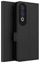 Kapa Noble Slim Magnetic Leather Flip Case Cover for OnePlus Nord CE 4 | Card Holder Stand Flip Wallet Case (Black)