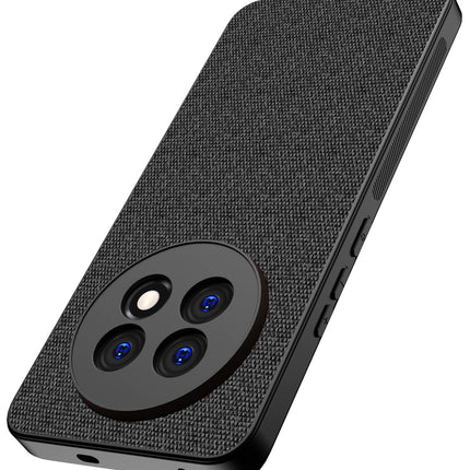 Kapa Soft Full Fabric Protective Back Case Cover for Realme 13 PRO / 13 PRO PLUS | Shockproof Slim Hard Anti Slip Back Case (Black)