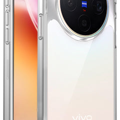 Kapa Airbag Armor Back Cover for Vivo X300 5G | Clear Slim Shockproof [Military Grade Protection] Hybrid Bumper Case (Clear) - Mobizang