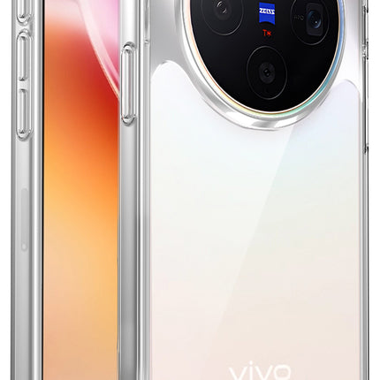 Kapa Airbag Armor Back Cover for Vivo X300 5G | Clear Slim Shockproof [Military Grade Protection] Hybrid Bumper Case (Clear) - Mobizang