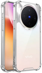 Kapa Airbag Armor Back Cover for Vivo X300 5G | Clear Slim Shockproof [Military Grade Protection] Hybrid Bumper Case (Clear) - Mobizang