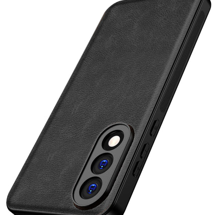 Kapa Tux Leather Back Cover for OnePlus Nord 5 | Slim Shockproof Camera Protection Bumper Case (Black)