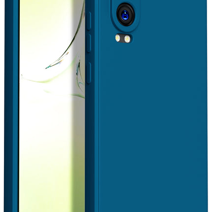 Kapa Matte Protective Lens Flexible Back Cover for OnePlus Nord CE 4 Lite | Slim Silicone with Soft Lining Shockproof Full Body Bumper Case (Blue) - Mobizang