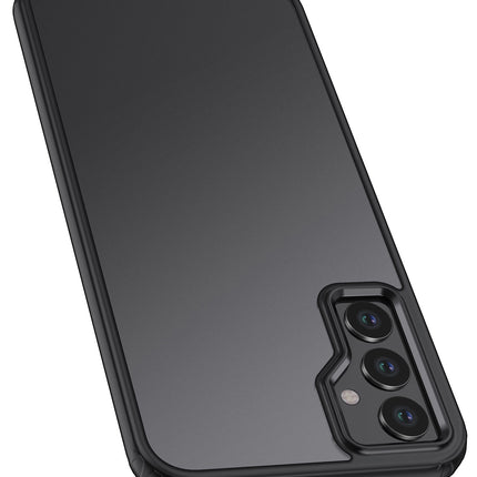Kapa Shield Frosted Acrylic Back Shock Proof Case Cover for Samsung Galaxy A55 (5G) (Black)