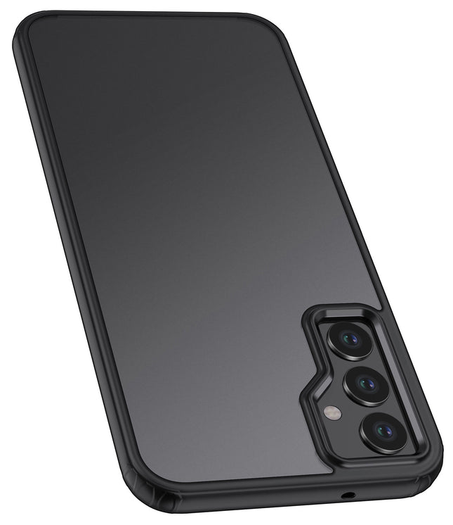 Kapa Shield Frosted Acrylic Back Shock Proof Case Cover for Samsung Galaxy A55 (5G) (Black)