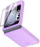 Kapa Ultra Thin Back Case for Samsung Galaxy Flip6 / Z Flip 6 | With [Inbuilt Glass]  Full Body Protection Hard Back Cover (Purple)