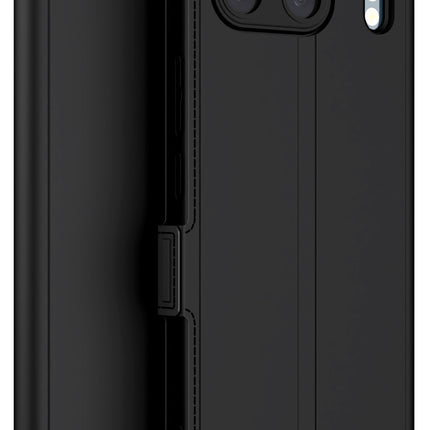 Kapa Noble Slim Magnetic Leather Flip Case Cover for OnePlus Nord 4 | Card Holder Stand Flip Wallet Case (Black)