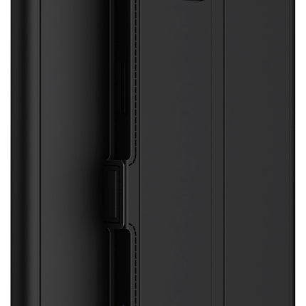 Kapa Noble Slim Magnetic Leather Flip Case Cover for Apple iPhone 16E | Card Holder Stand Flip Wallet Case (Black)