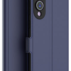 Kapa Noble Slim Magnetic Leather Flip Case Cover for Samsung Galaxy S25 Edge | Card Holder Stand Flip Wallet Case (Blue) - Mobizang