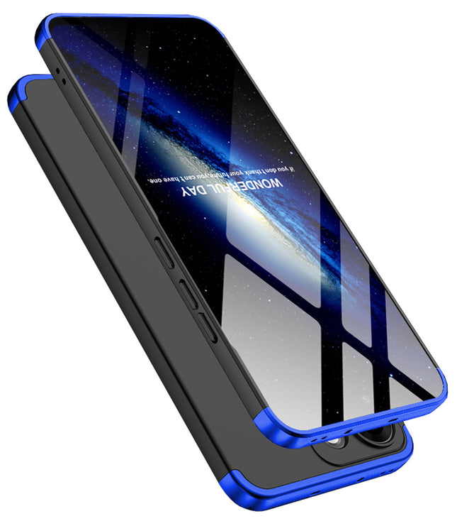Kapa Double Dip Full 360 Protection Back Case Cover for Oppo Reno 14 Pro 5G (Blue,Black)