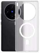 Kapa Wave Magnetic Frosted Grip Back Cover for Vivo X300 5G | [MagSafe Compatible] Wireless charging, Slim, Metal Buttons Matte Finish Back Case (White)