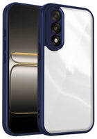 Kapa Hawkeye Clear Slim Tough Back Cover for OnePlus Nord 5 | Camera Lens Protector Anti Yellow Shockproof Clear Hybrid Case Cover (Blue Sides)