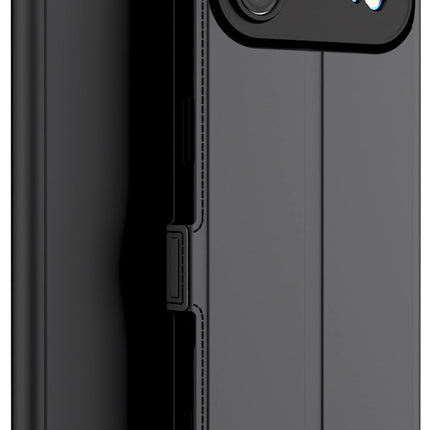 Kapa Noble Slim Magnetic Leather Flip Case Cover for Apple iPhone 17 Air | Card Holder Stand Flip Wallet Case (Black)