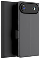 Kapa Noble Slim Magnetic Leather Flip Case Cover for Apple iPhone 17 Air | Card Holder Stand Flip Wallet Case (Black)