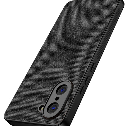Kapa Soft Full Fabric Protective Back Case Cover for OnePlus Nord CE 5 | Shockproof Slim Hard Anti Slip Back Case (Black) - Mobizang