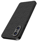 Kapa Soft Full Fabric Protective Back Case Cover for OnePlus Nord CE 5 | Shockproof Slim Hard Anti Slip Back Case (Black) - Mobizang