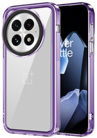 Kapa Warrior Acrylic Clear Back Cover For OnePlus 13 | Slim Shockproof [Military Grade Protection] Hybrid Bumper Case (Purple Sides) - Mobizang