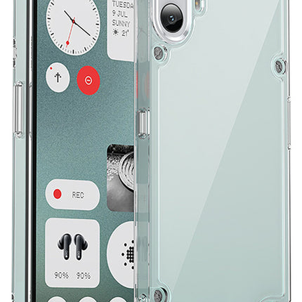 Kapa Unicorn Acrylic Clear Back Cover For Nothing CMF Phone 1 | Slim Shockproof [Military Grade Protection] Hybrid Bumper Case (Clear Sides)