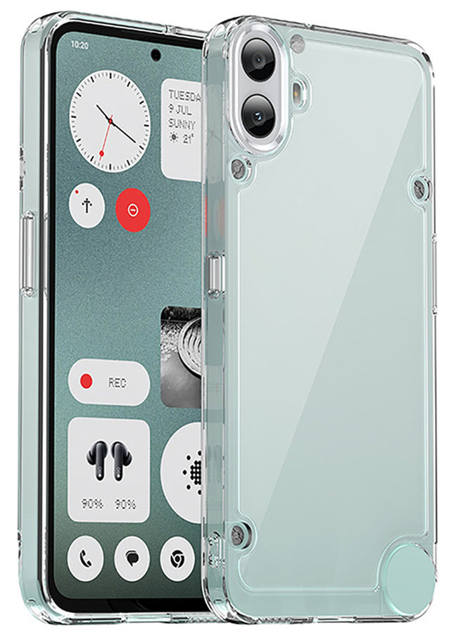 Kapa Unicorn Acrylic Clear Back Cover For Nothing CMF Phone 1 | Slim Shockproof [Military Grade Protection] Hybrid Bumper Case (Clear Sides)