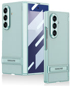 Kapa Leather Case with Stand and Hinge Protection Back Cover for Samsung Galaxy Z Fold7 / Fold 7 | Ultra Thin Full Body Protection Hard Cover (Mint Green)