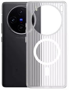 Kapa Wave Magnetic Frosted Grip Back Cover for Vivo X100 Pro | [MagSafe Compatible] Wireless charging, Slim, Metal Buttons Matte Finish Back Case (White)