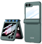 Kapa Ultra Thin Back Cover for Galaxy Z Flip6 / Z Flip 6 | With [Magnetic Hinge Protection] and Inbuilt Glass Window Protection (Green)