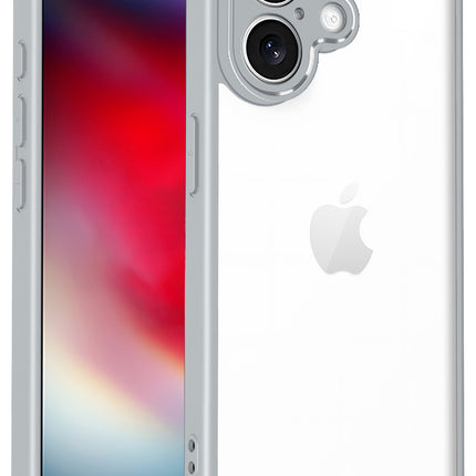 Kapa Hawkeye Clear Slim Tough Back Cover for Apple iPhone 17 | Camera Lens Protector Anti Yellow Shockproof Clear Hybrid Case Cover (Grey)