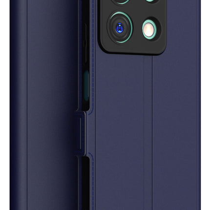 Kapa Noble Slim Magnetic Leather Flip Case Cover for Redmi Note 13 (5G) | Card Holder Stand Flip Wallet Case (Blue)