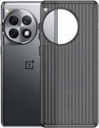 Kapa Wave Frosted Grip Back Cover for OnePlus 12R | Ultra Slim [With Metal Buttons] Matte Finish Back Case (Grey)