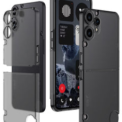 Kapa Frosted Double Dip Full 360 Protection Back Case Cover for CMF Phone 2 Pro (Frosted Black) - Mobizang