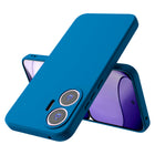Kapa Matte Protective Lens Flexible Back Cover for Poco F7 5G | Slim Silicone with Soft Lining Shockproof Full Body Bumper Case (Blue)