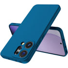 Kapa Matte Protective Lens Flexible Back Cover for Oppo Reno 14 Pro 5G | Slim Silicone with Soft Lining Shockproof Full Body Bumper Case (Blue)