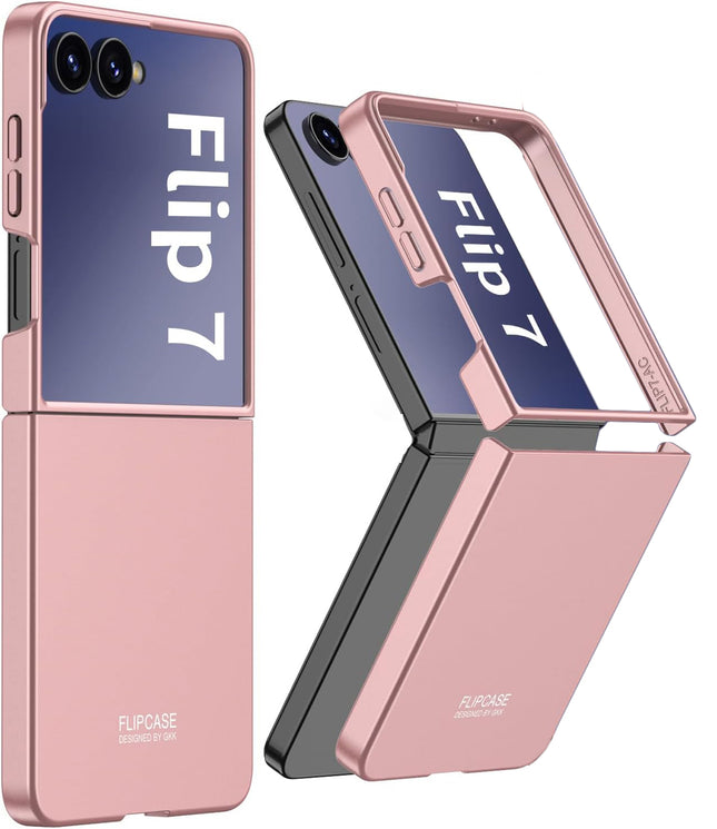 Kapa Ultra Thin Back Case for Samsung Galaxy Flip7 / Z Flip 7 | Full Body Protection Hard Back Cover (Pink)