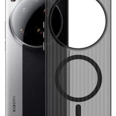 Kapa Wave Magnetic Frosted Grip Back Cover for Xiaomi 15 Ultra | [MagSafe Compatible] Wireless charging, Slim, Metal Buttons Matte Finish Back Case (Grey) - Mobizang