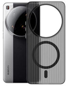 Kapa Wave Magnetic Frosted Grip Back Cover for Xiaomi 15 Ultra | [MagSafe Compatible] Wireless charging, Slim, Metal Buttons Matte Finish Back Case (Grey) - Mobizang