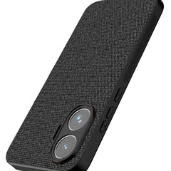 Kapa Soft Full Fabric Protective Back Case Cover for Poco F7 5G | Shockproof Slim Hard Anti Slip Back Case (Black) - Mobizang