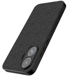 Kapa Soft Full Fabric Protective Back Case Cover for Poco F7 5G | Shockproof Slim Hard Anti Slip Back Case (Black) - Mobizang