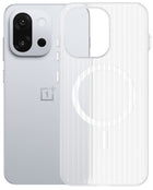 Kapa Wave Magnetic Frosted Grip Back Cover for OnePlus 13S | [MagSafe Compatible] Wireless charging, Slim, Metal Buttons Matte Finish Back Case (White)