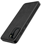 Kapa Tux Leather Back Cover for OnePlus 15R | Slim Shockproof Camera Protection Bumper Case (Black)