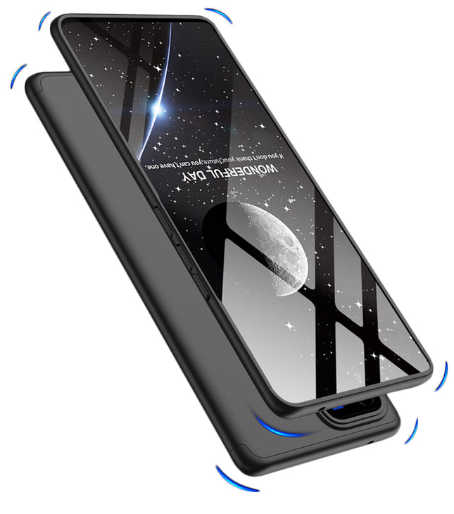 Kapa Double Dip Full 360 Protection Back Case Cover for Vivo V30 (5G) / Vivo 30 Pro (5G) (Black) - Mobizang