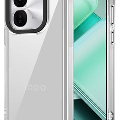 Kapa Warrior Acrylic Clear Back Cover For IQOO Z9X | Slim Shockproof [Military Grade Protection] Hybrid Bumper Case (Clear Sides) - Mobizang