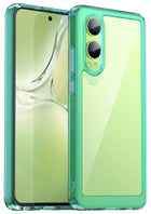 Kapa Unicorn Acrylic Clear Back Cover For OnePlus Nord CE 4 Lite | Slim Shockproof [Military Grade Protection] Hybrid Bumper Case (Blue Sides)