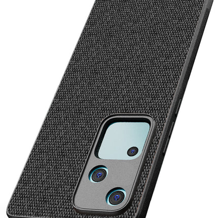 Kapa Soft Full Fabric Protective Back Case Cover for Vivo V30 (5G) | Shockproof Slim Hard Anti Slip Back Case (Black)