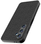 Kapa Soft Full Fabric Protective Back Case Cover for Samsung Galaxy S24 FE | Shockproof Slim Hard Anti Slip Back Case (Black)
