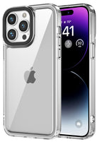 Kapa Warrior Acrylic Clear Back Cover For Apple iPhone 16 Pro | Slim Shockproof [Military Grade Protection] Hybrid Bumper Case (Clear Sides)